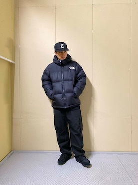 「アイテム（その他アウター、ブラック系）」を使った、たいようさん（メンズ・170cm）の秋コーディネート