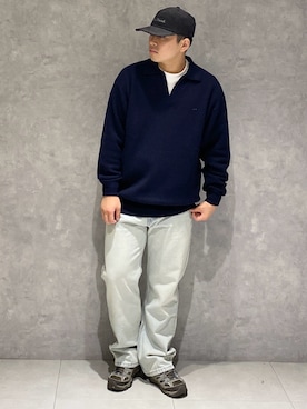 「アイテム（キャップ）」を使った、たいようさん（メンズ・170cm・20代）の秋コーディネート