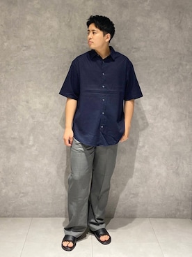 「やや暑い」｜たいようさん（メンズ・170cm）の夏コーディネート