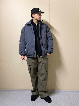 「clarks」｜「アイテム（ブルゾン）」を使った、たいようさん（メンズ・170cm）の秋コーディネート