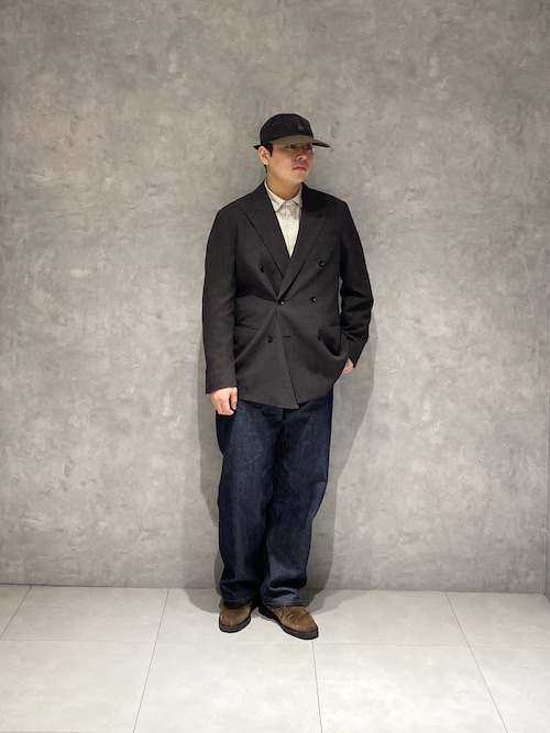 セール】LIFE STYLE TAILOR ウーリーノグレンチェックダブルジャケット