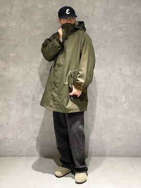 「Barbour（バブアー）の『別注』Barbour×DOORS　HOODED COAT（その他アウター）」を使った、たいようさん（メンズ・170cm）の秋コーディネート