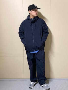 「EKAL（エカル）のアイテム（ジャケット/アウター）」を使った、たいようさん（メンズ・168cm）の冬コーディネート