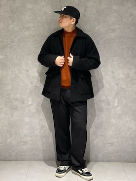 「モックネック」｜たいようさん（メンズ・170cm）の秋コーディネート