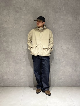 「Snow Peak（スノーピーク）のアイテム」を使った、たいようさん（メンズ・170cm）の春コーディネート