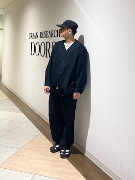 「アイテム（ノーカラージャケット）」を使った、たいようさん（メンズ・170cm）の春コーディネート