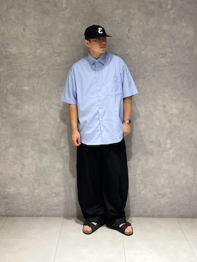 「EKAL（エカル）のアイテム」を使った、たいようさん（メンズ・170cm）の夏コーディネート