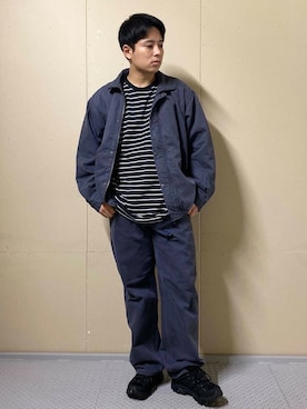「アイテム（ダウンジャケット/コート）」を使った、たいようさん（メンズ・170cm）の秋コーディネート
