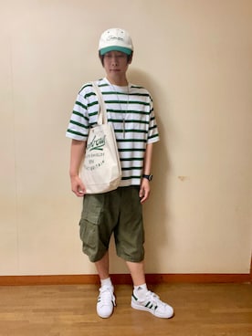 「アイテム（キャップ）」を使った、Bセットさん（メンズ・175cm・30代）の秋コーディネート