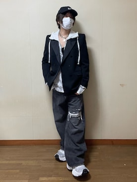 「アイテム（バッグ）」を使った、Bセットさん（メンズ・176cm・30代）の冬コーディネート