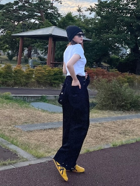 「MURUA（ムルーア）のアイテム」を使った、なかひなさん（レディース・160cm）の夏コーディネート