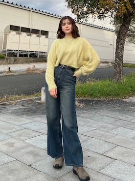 「アイテム（スリッポン）」を使った、なかひなさん（レディース・160cm・20代）の秋コーディネート