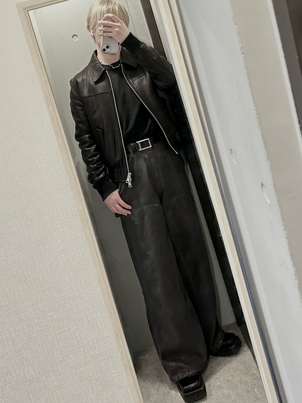 CLEL】Specially Processed Double Knee Denim Pants/特殊加工