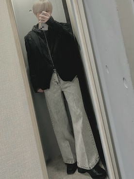 「アイテム（フォーマルスーツ/小物）」を使った、けそさん（メンズ・163cm）の冬コーディネート