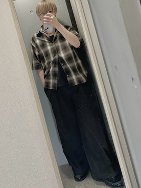 「アイテム（サンダル）」を使った、けいそさん（メンズ・163cm・20代）の秋コーディネート