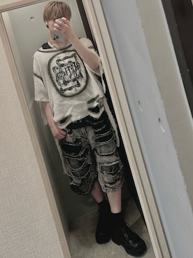 「アイテム（ネックレス）」を使った、けいそさん（メンズ・163cm）の夏コーディネート