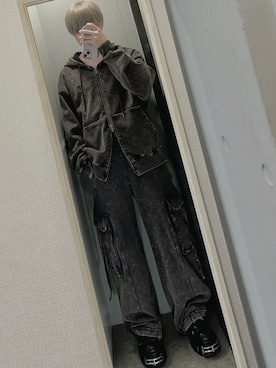 「アイテム（ブーツ）」を使った、けいそさん（メンズ・163cm）の秋コーディネート