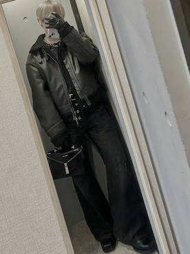 「アイテム（ハンドバッグ）」を使った、けいそさん（メンズ・163cm・20代）の秋コーディネート