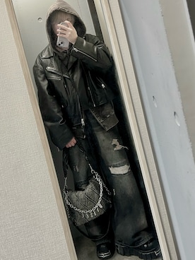 「アイテム（アクセサリー）」を使った、けそさん（メンズ・163cm）の冬コーディネート