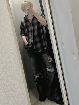 「DRIES VAN NOTEN（ドリスヴァンノッテン）のアイテム」を使った、けそさん（メンズ・163cm）の夏コーディネート