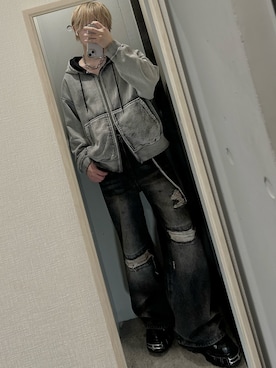 「アイテム（ブーツ）」を使った、けいそさん（メンズ・163cm）の秋コーディネート