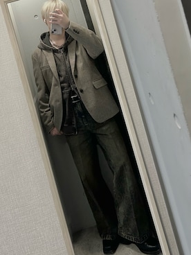 「CLEL（クレイル）のアイテム」を使った、けそさん（メンズ・163cm）の冬コーディネート