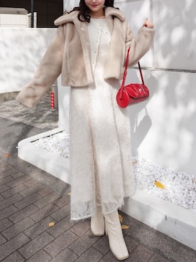 amiさん（レディース・158cm）の冬コーディネート