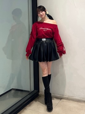 「アイテム（スウェット）」を使った、amiさん（レディース・158cm）の秋コーディネート