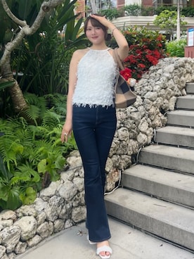 「沖縄旅行」｜amiさん（レディース・158cm）の夏コーディネート