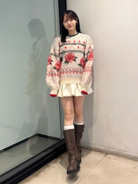「クリスマスに着たい服」｜amiさん（レディース・158cm）の秋コーディネート