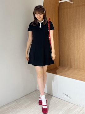 「CALNAMUR（カルナムール）のアイテム（ワンピース/ドレス）」を使った、amiさん（レディース・158cm）の夏コーディネート