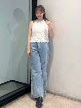 「CALNAMUR（カルナムール）のアイテム」を使った、amiさん（骨格ナチュラル・レディース・158cm）の夏コーディネート