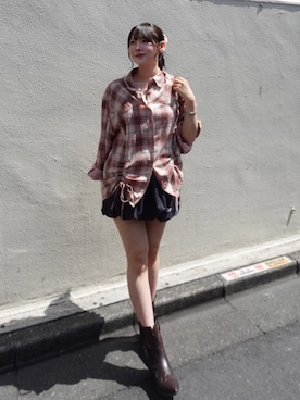 「CALNAMUR（カルナムール）のアイテム」を使った、amiさん（レディース・158cm）の春コーディネート