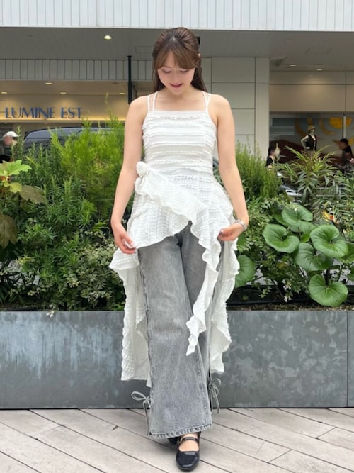 セール】ROSE ASYMMETRIC HEM LONG OP/ローズアシンメトリーヘム