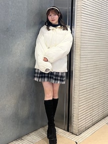 パフショートバックリボンブルゾン|カルナムール(CALNAMUR パフショートバックリボンブルゾン|カルナムール(CALNAMUR