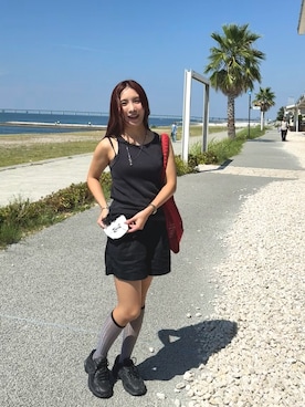 「タンクトップ」｜⌇ 𝙎𝘼𝙔𝘼𝙆𝘼 ⌇さん（レディース・155cm）の秋コーディネート