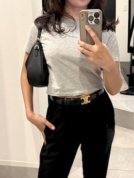 「アイテム（スラックス）」を使った、⌇ 𝙎𝘼𝙔𝘼𝙆𝘼 ⌇さん（レディース・155cm）の夏コーディネート