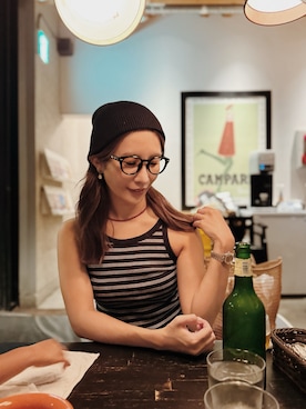 「アイテム（ニットキャップ/ビーニー）」を使った、⌇ 𝙎𝘼𝙔𝘼𝙆𝘼 ⌇さん（レディース・155cm）の秋コーディネート