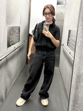 「黒コーデ」｜⌇ 𝙎𝘼𝙔𝘼𝙆𝘼 ⌇さん（レディース・155cm）の秋コーディネート