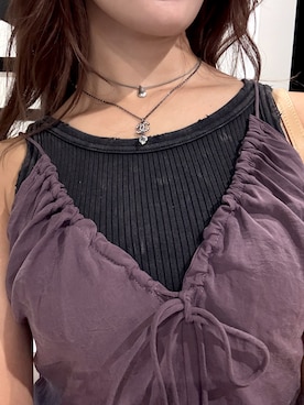 「アイテム（タンクトップ）」を使った、⌇ 𝙎𝘼𝙔𝘼𝙆𝘼 ⌇さん（レディース・155cm）の秋コーディネート