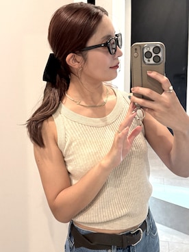 「アイテム（メガネ）」を使った、⌇ 𝙎𝘼𝙔𝘼𝙆𝘼 ⌇さん（レディース・155cm）の夏コーディネート