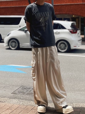「アイテム（スニーカー）」を使った、Tatsuki Nojimaさん（メンズ・175cm・20代）の夏コーディネート