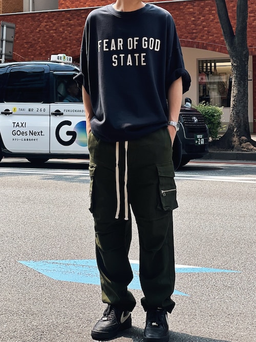 FOG ESSENTIALS Raglan Crewneck 半袖 スウェット FOG|ESSENTIALS|Short-Sleeve Raglan Crewneck 'Iron' 半袖