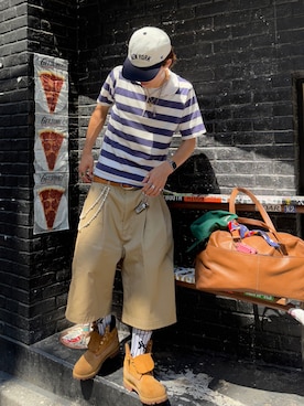 「アイテム（デジタル腕時計）」を使った、Syunyaさん（メンズ・179cm）の夏コーディネート