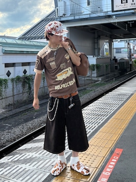 「アイテム（その他トップス）」を使った、Syunyaさん（メンズ・179cm）の夏コーディネート