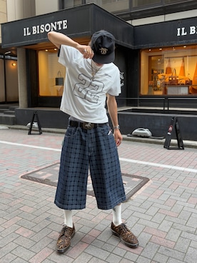 「アイテム（レッグウェア）」を使った、Syunyaさん（メンズ・179cm）の夏コーディネート