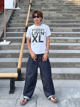 「アイテム（デジタル腕時計）」を使った、Syunyaさん（メンズ・179cm）の夏コーディネート