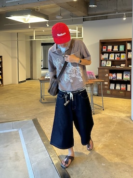 「アイテム（サンダル）」を使った、Syunyaさん（メンズ・179cm）の夏コーディネート