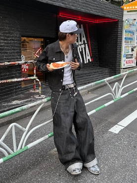 「デニムオンデニム」｜Syunyaさん（メンズ・179cm）の秋コーディネート