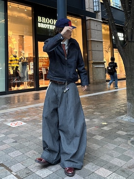 「アイテム（ネクタイ）」を使った、Syunyaさん（メンズ・179cm）の秋コーディネート